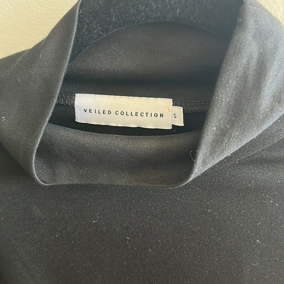 Veiled Collection Black Chenille Top and Bottoms (comes in a set) - Picture 3 of 4